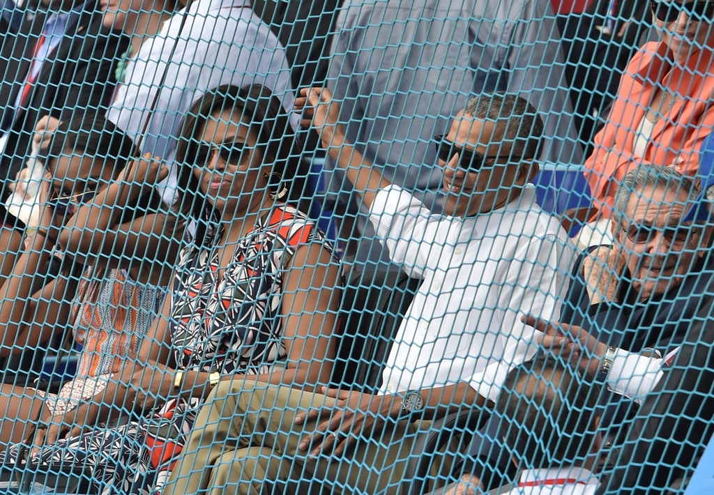 Michelle Obama's Tory Burch Dress at Baseball Game in Cuba
