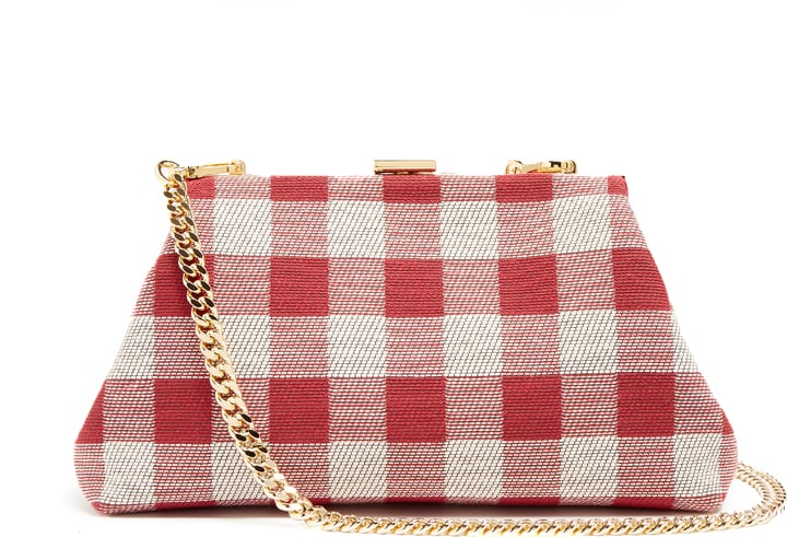 Mansur Gavriel Mini Volume Gingham Clutch