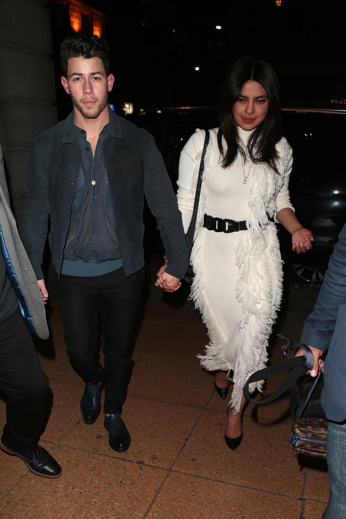 Priyanka Chopra White Dress With Nick Jonas