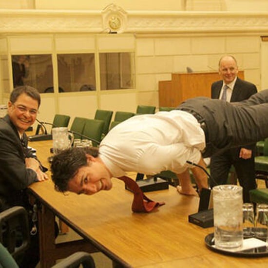 Justin Trudeau Doing Yoga Pose