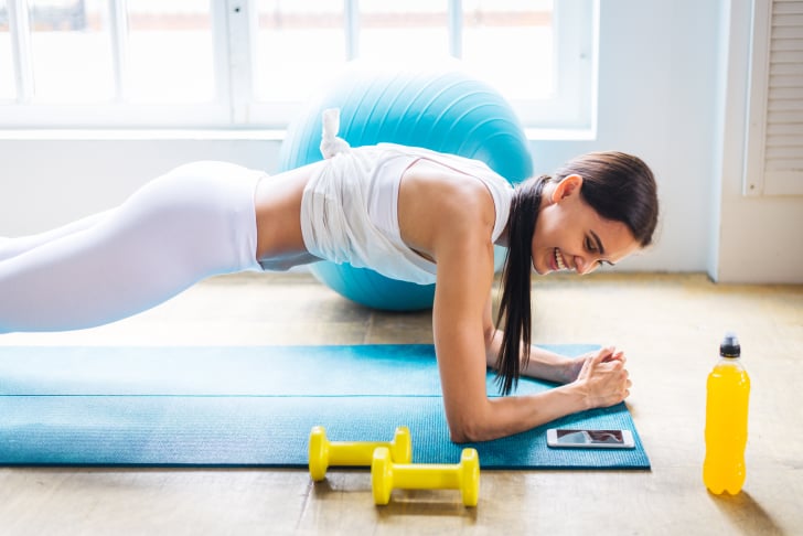 32 No Equipment Ab Exercises You Can Do On A Mat Popsugar Fitness