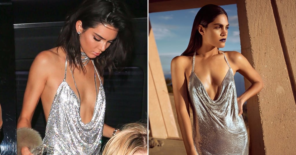 Kendall and Kylie Chainmail Halter Dress