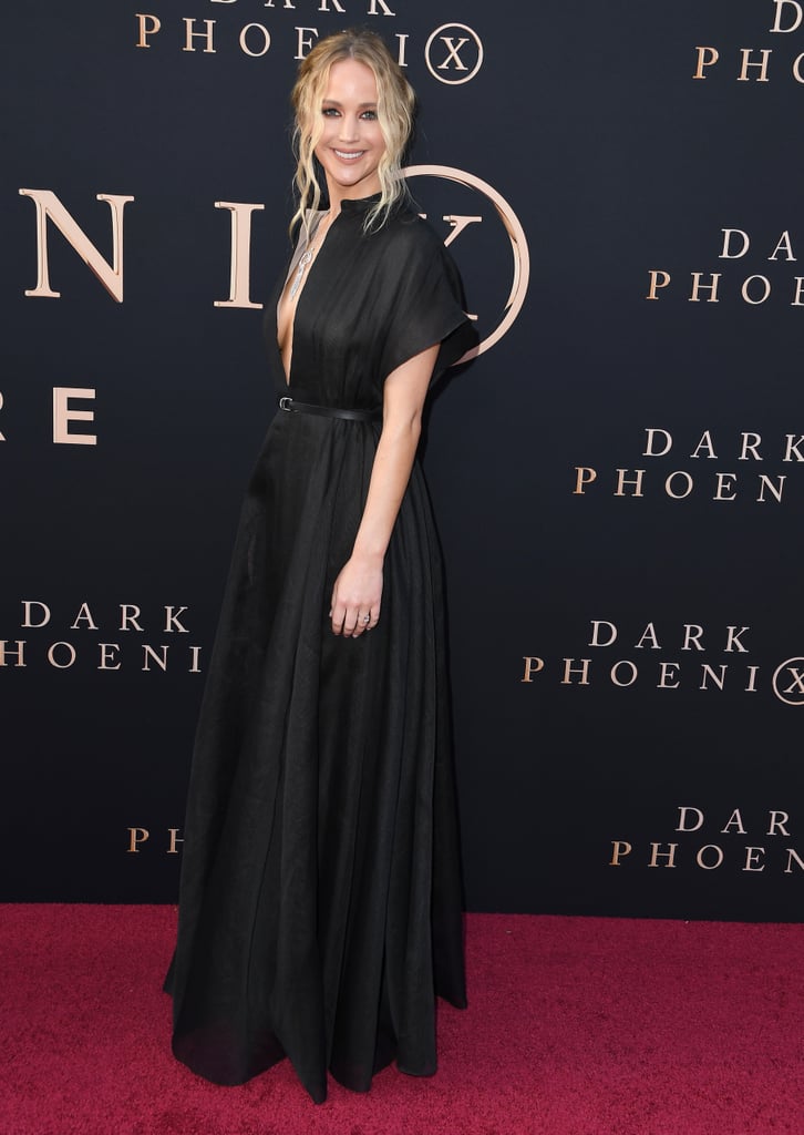 Jennifer Lawrence Black Dress At X-Men Dark Phoenix Premiere