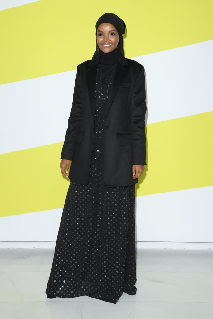 Halima Aden at the Max Mara Milan Fashion Week Show
