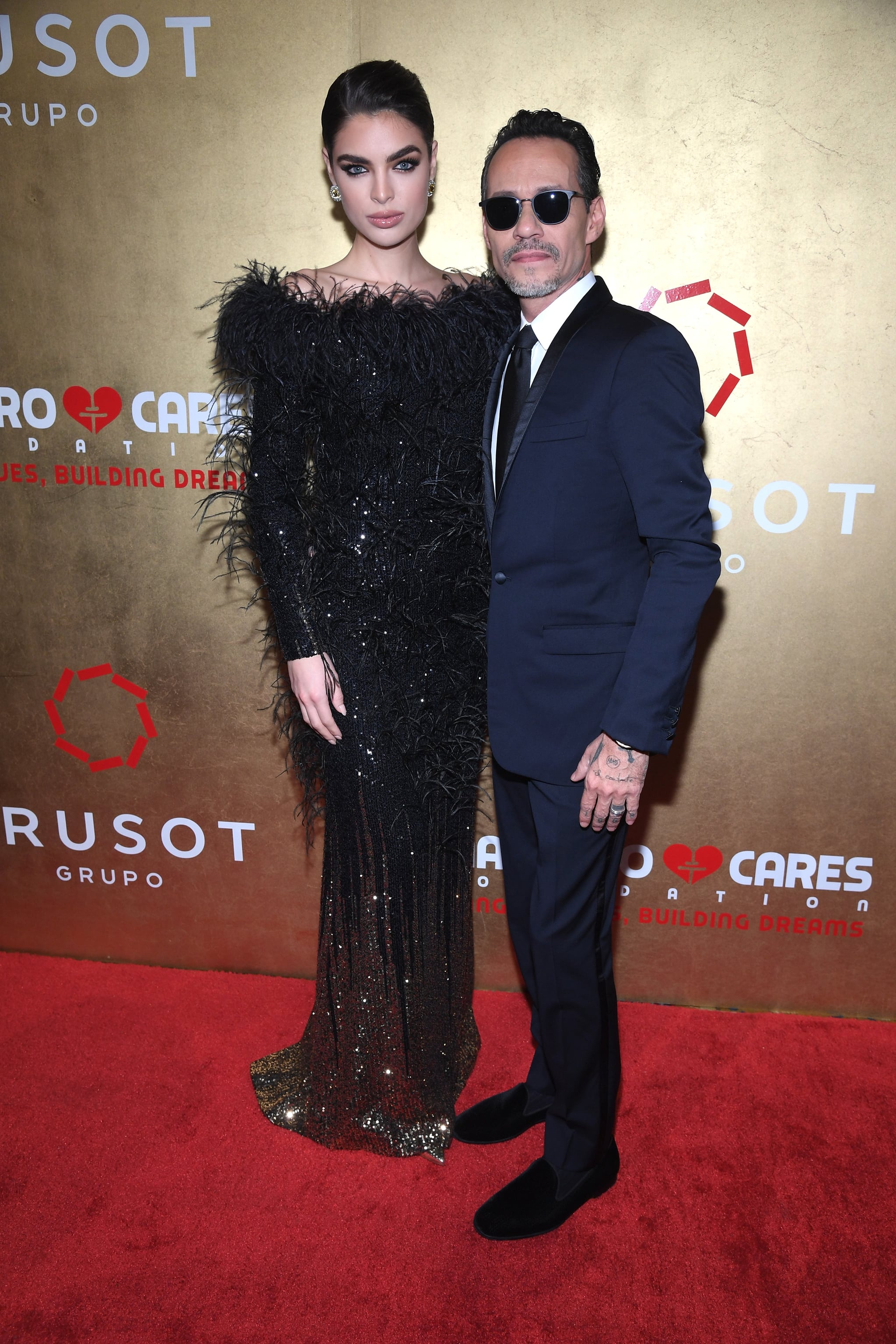 NEW YORK, NEW YORK - DECEMBER 06: Nadia Ferreira and Co-Founder Maestro Cares Marc Anthony attend the 9th Annual Maestro Cares Foundation Gala at Cipriani Wall Street on December 06, 2022 in New York City. (Photo by Gary Gershoff/Getty Images)