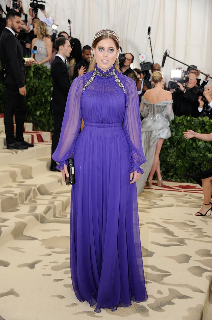 Princess Beatrice Purple Dress at the 2018 Met Gala