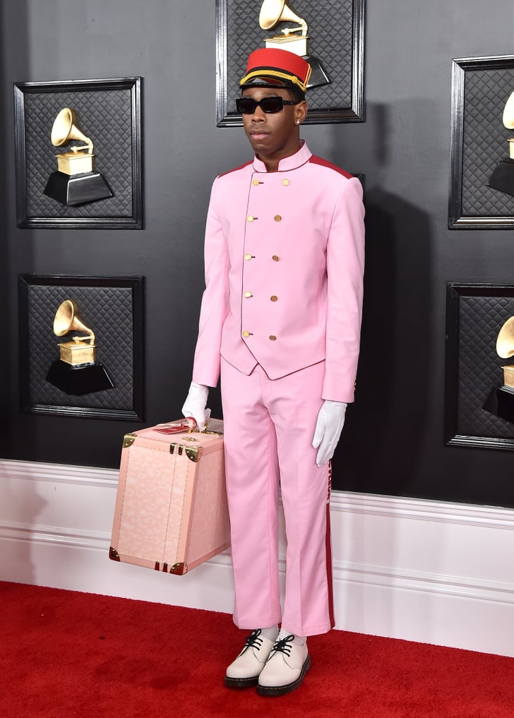 Tyler The Creators Bellhop Outfit At The Grammys Popsugar Fashion Photo 4