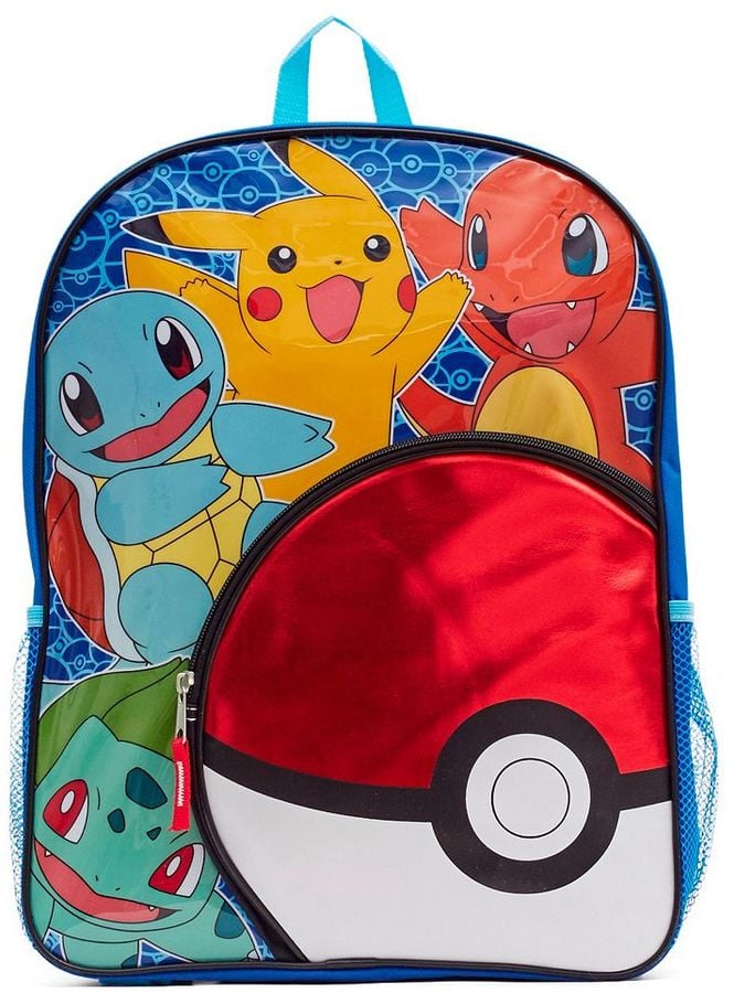 Multi Pokemon Boys Poke Ball 16 Backpack 