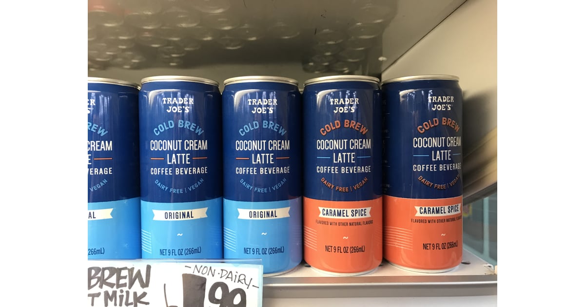 Trader Joe's Cold Brew Coconut Cream Latte Coffee Beverage The Best