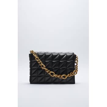 Reserved!Zara quilted shoulder bag with chain NWT