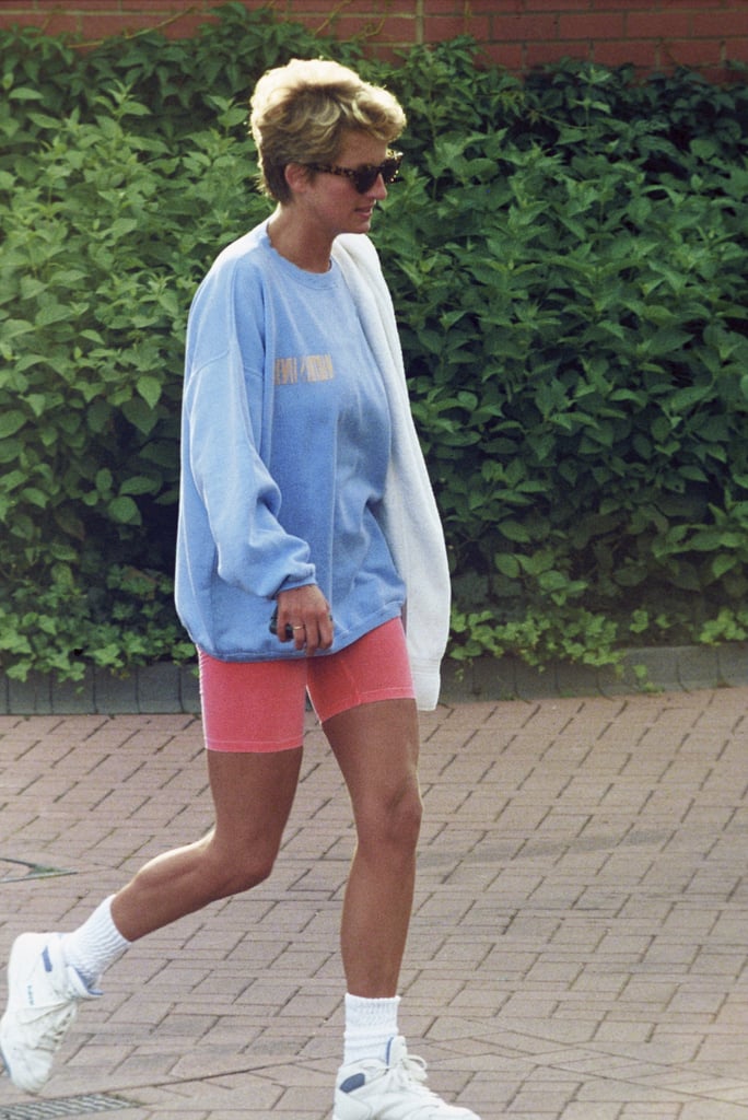 Princess Di's workout gear was as real as it gets — she swung a towel over her shoulder in 1998.