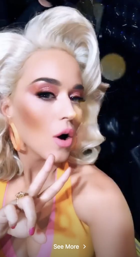 Katy Perry With Shoulder Length Platinum Blond Hair May 2019