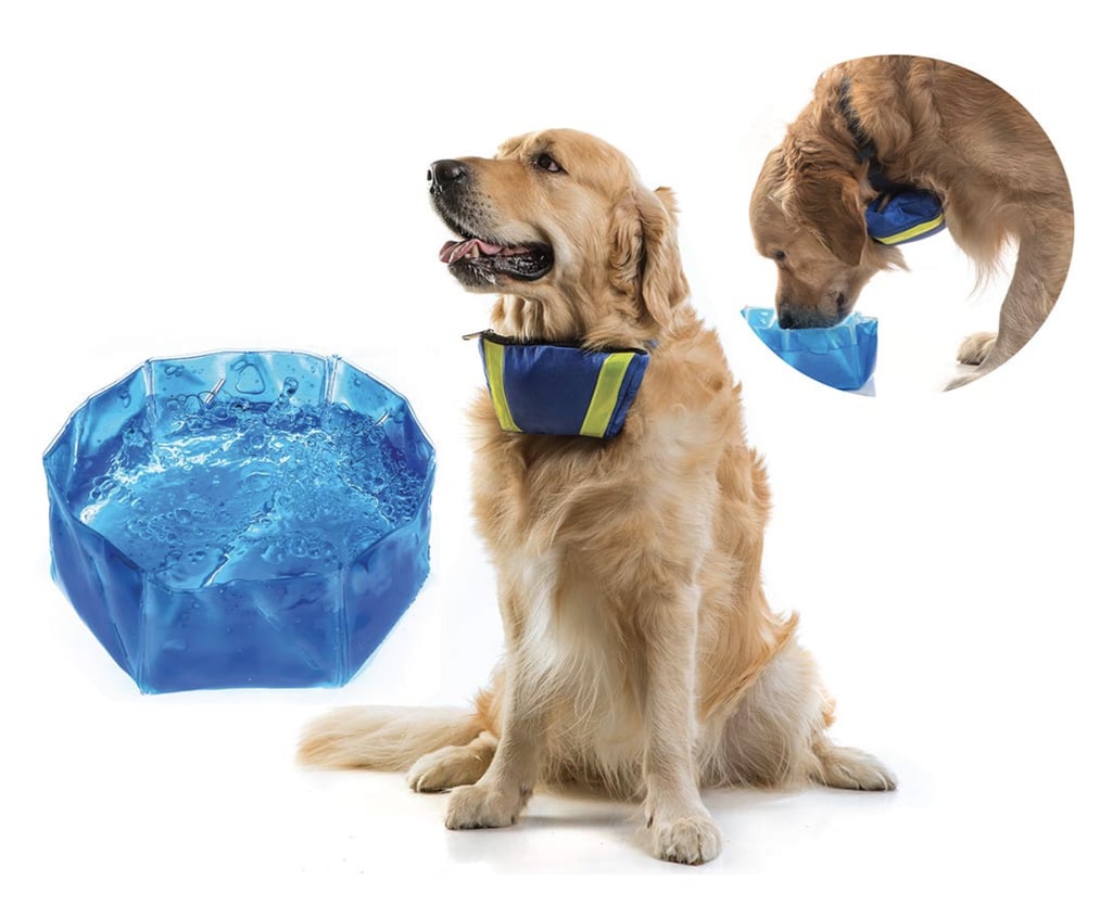 Te-Wai FreeZone Dog Pet Water Bowl Freeze Cool & Frosty Foldable Portable Bowl
