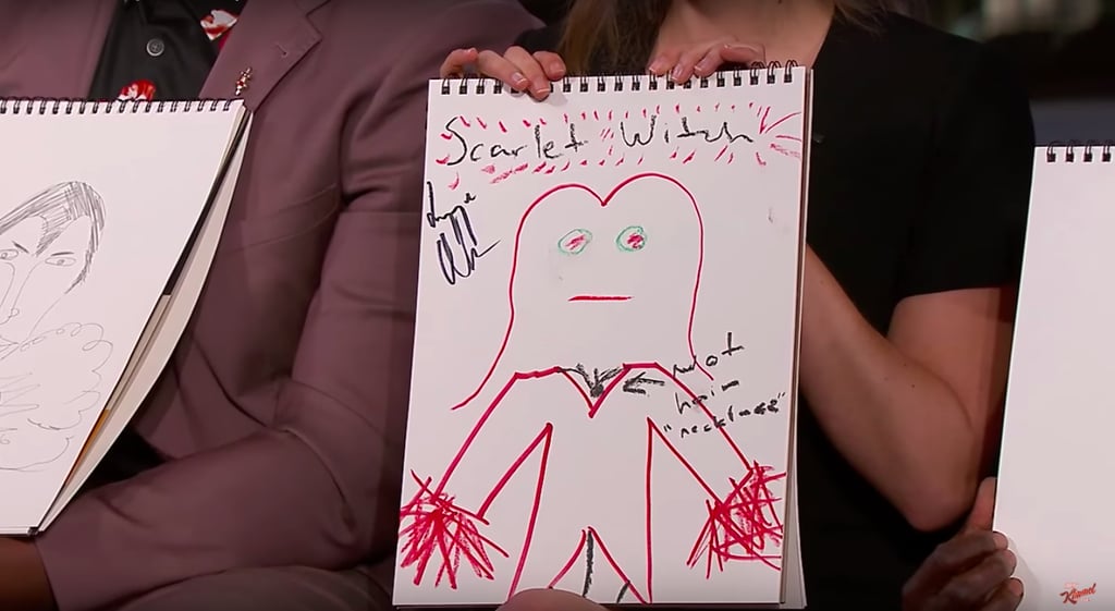 Elizabeth Olsen's Drawing of Scarlet Witch