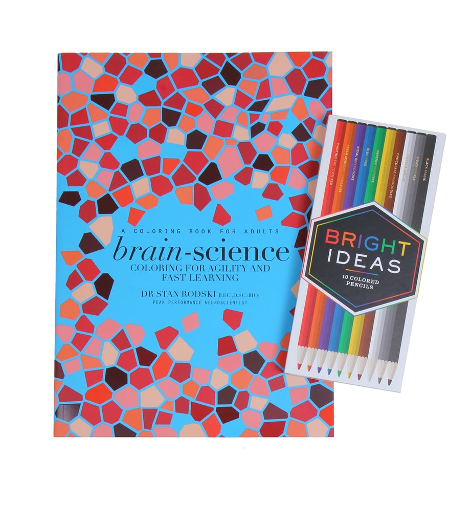 Brain-Science Coloring Book and Colored Pencils