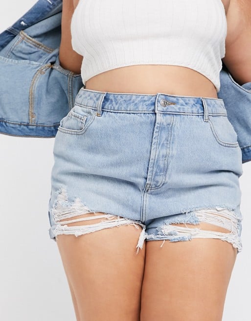 extremely short jean shorts