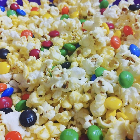 Popcorn Mixed With M&M's Is the Best Movie Snack