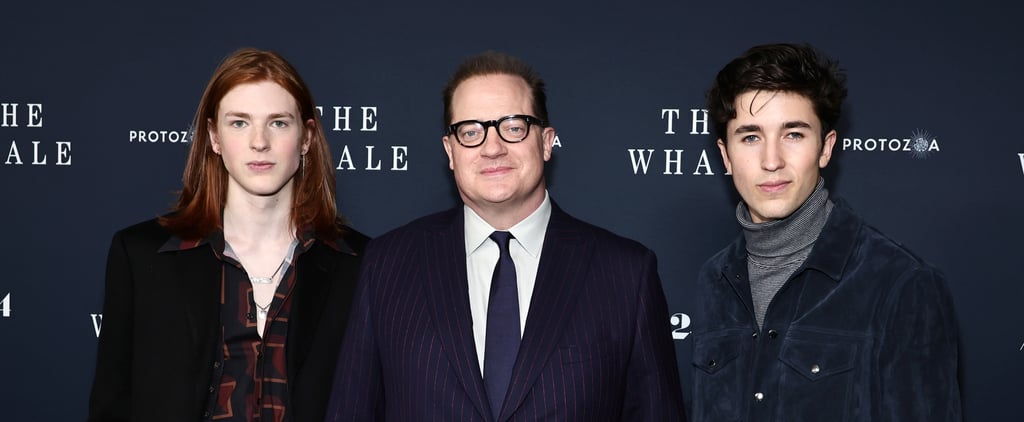 Brendan Fraser Brings His Sons to The Whale Premiere in NYC