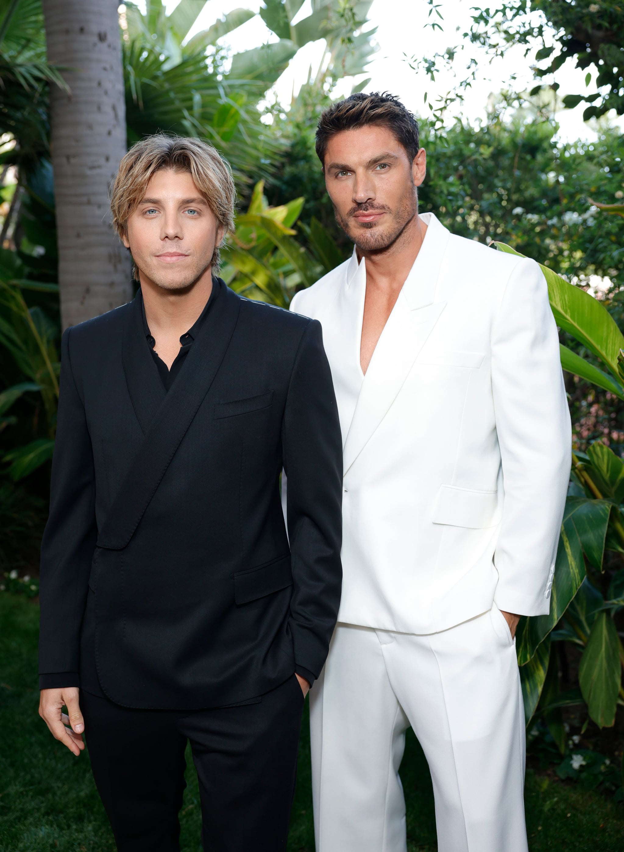 BEVERLY HILLS, CALIFORNIA - APRIL 23: (L-R) Lukas Gage and Chris Appleton, Hair Artist of the Year Award recipient, attend The Daily Front Row's Seventh Annual Fashion Los Angeles Awards at The Beverly Hills Hotel on April 23, 2023 in Beverly Hills, California. (Photo by Stefanie Keenan/Getty Images for Daily Front Row)