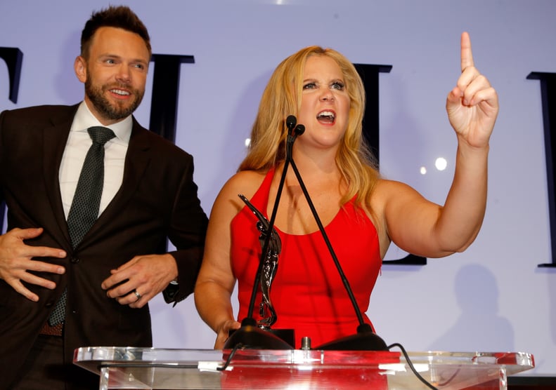 Joel McHale and Amy Schumer