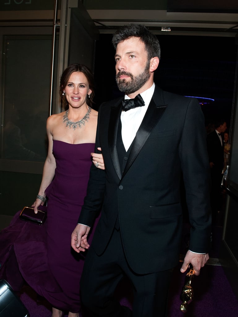 Jen and Ben headed to the Governor's Ball after his big win.