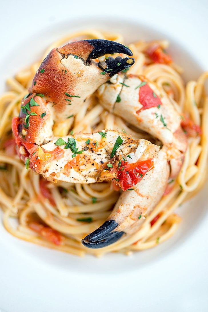 Linguine with Crab Claws and Tomatoes