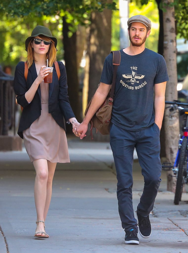 Emma Stone Andrew Garfield Kissing NYC 