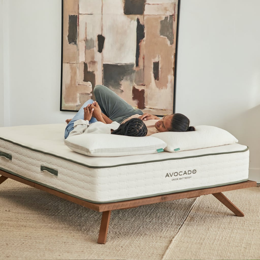 Avocado Green Mattress: Mid-Century Modern Bed Frame