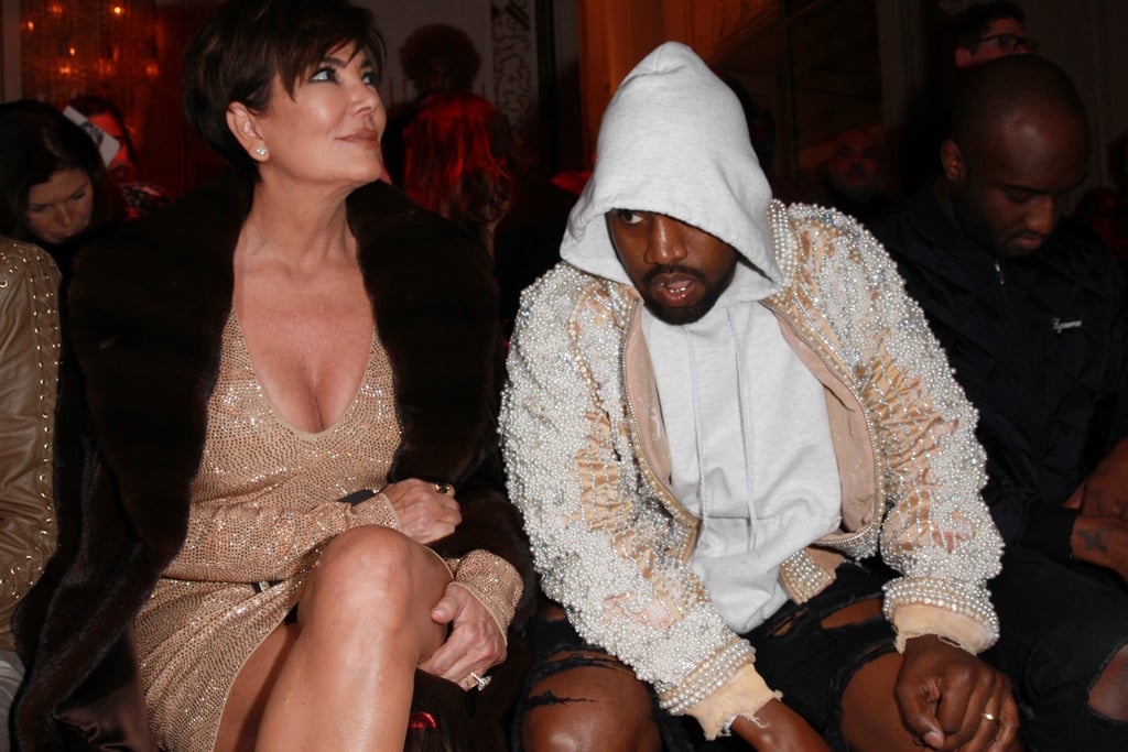 Kris Jenner and Kanye West Sat Front Row