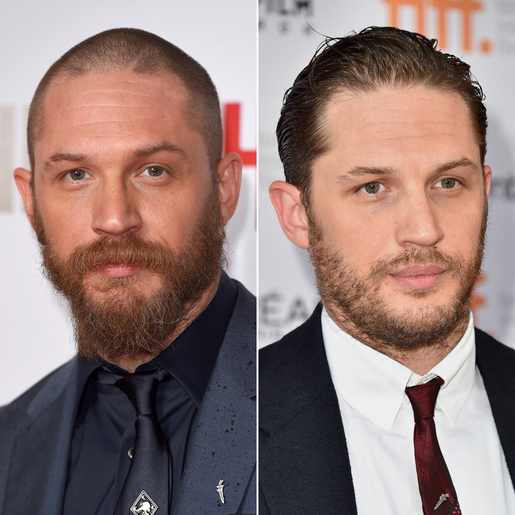 Tom Hardy Male Celebrities With Hair Vs Shaved Heads Popsugar Beauty Uk Photo 11 