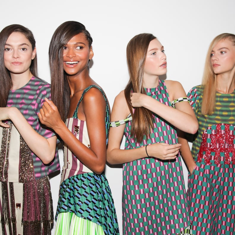 Models Backstage at the Lisa Folawiyo Presentation