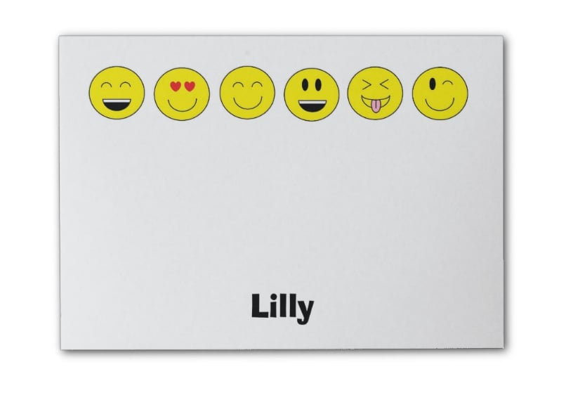 Personalized Emojis Note Pad