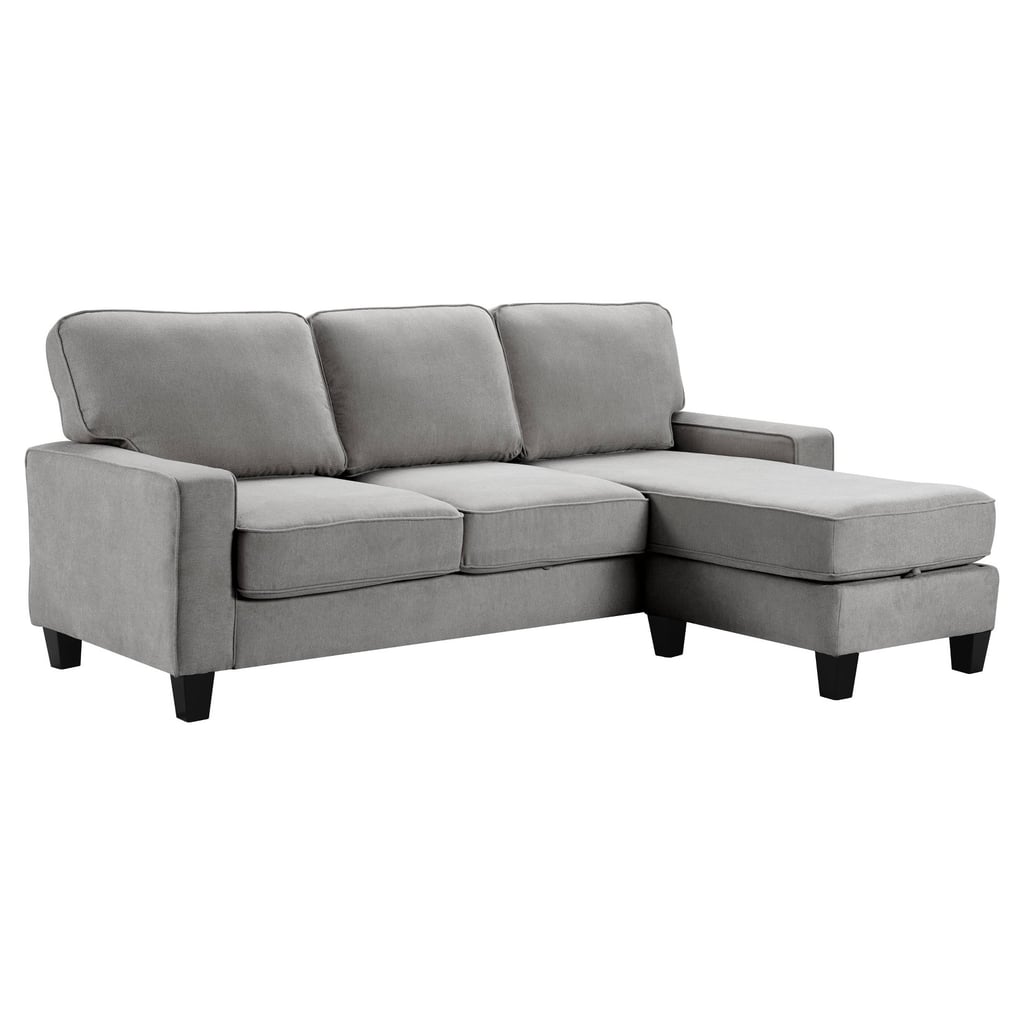 A Sofa With Storage: Serta Palisades Reversible Small Space Sectional With Storage