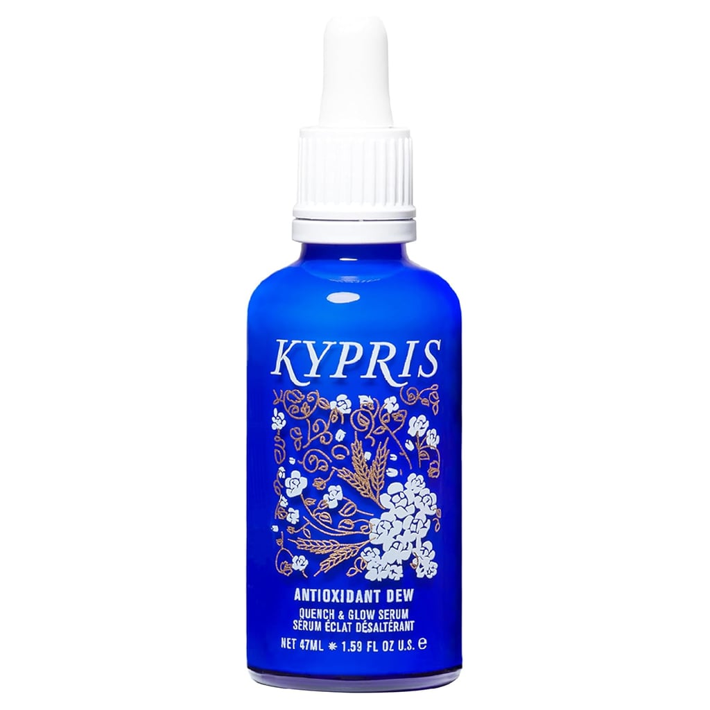 KYPRIS Antioxidant Dew Quench & Glow Facial Serum ($90)
I've long crushed on this serum, not only because the bottle looks really chic on my vanity, but because it's loaded with great ingredients, including skin-protecting antioxidants, deeply hydrating actives, and soothing botanicals. It's lightweight and leaves behind a glow that'll make you look forward to using it morning and night.