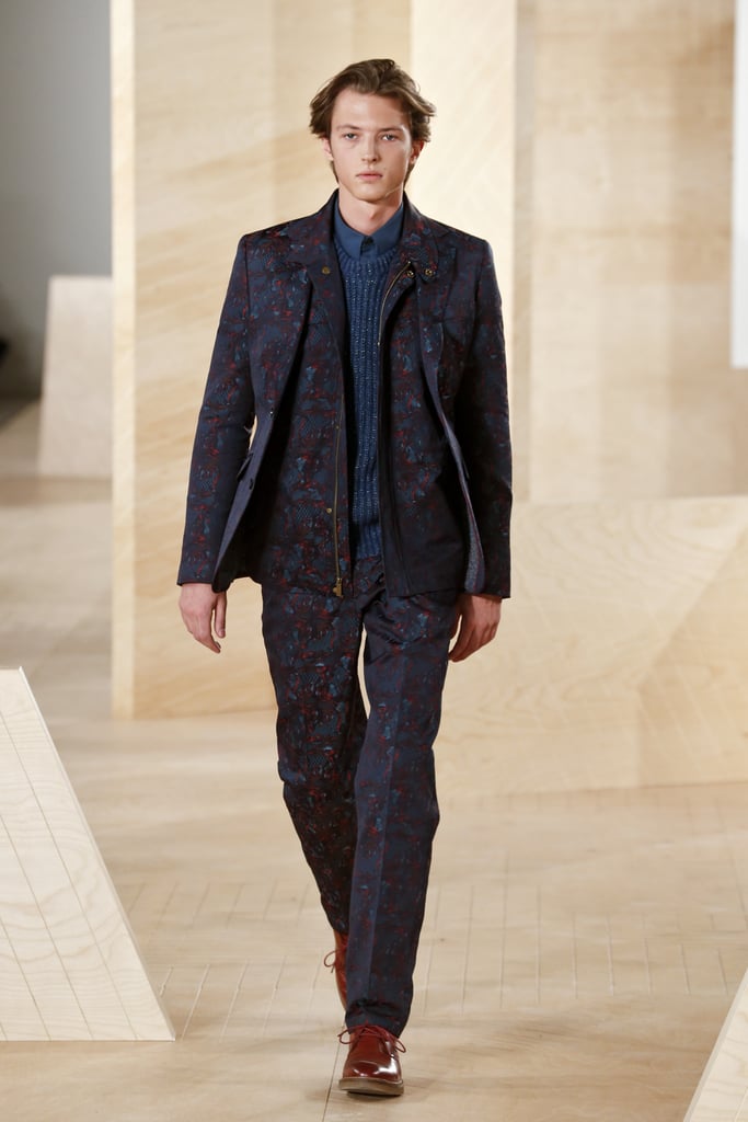 This Patterned Suit From Perry Ellis
