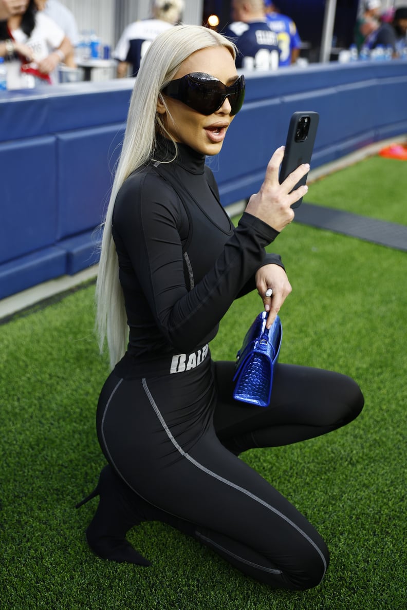 Kim Kardashian's Football Game Day Outfit