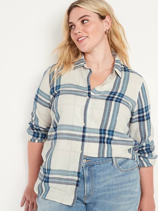 Old Navy Long-Sleeve Plaid Flannel Shirt