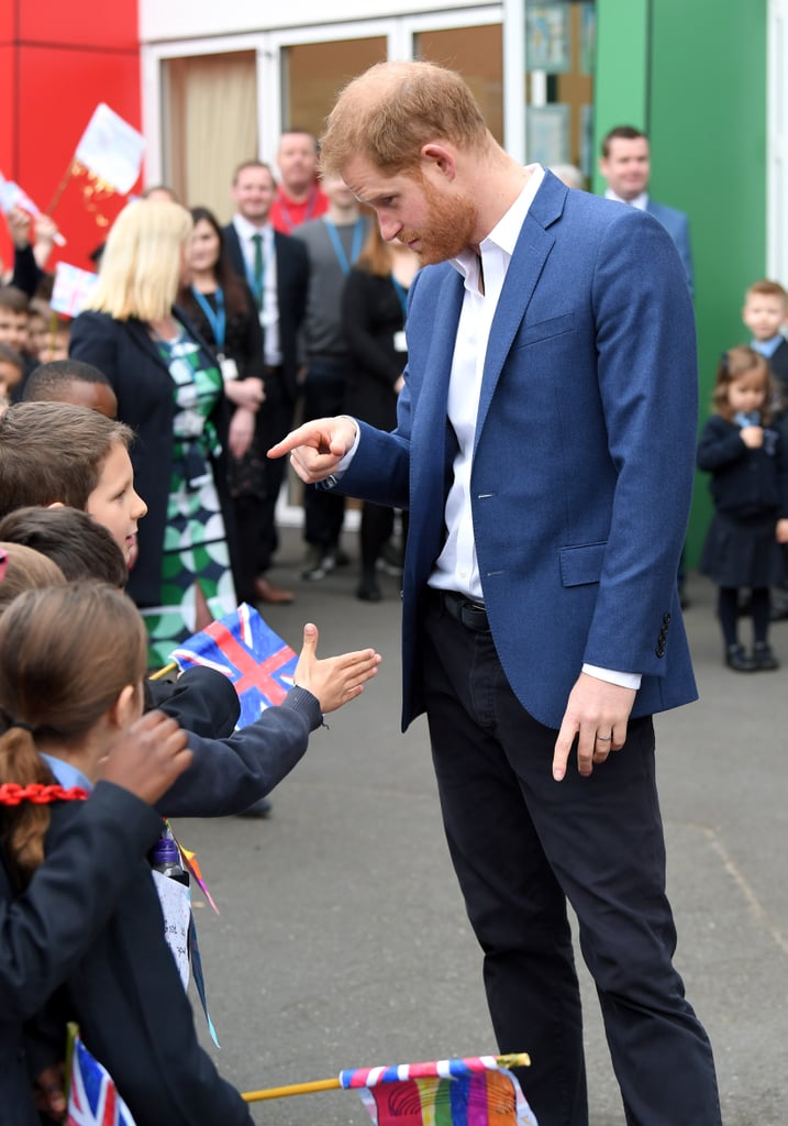 Prince Harry Explaining Meghan Markle's Pregnancy to Kids