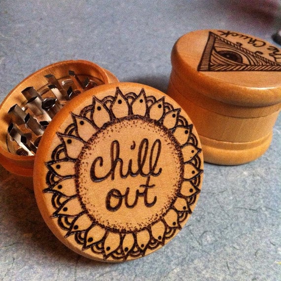 made-to-order woodburned grinder