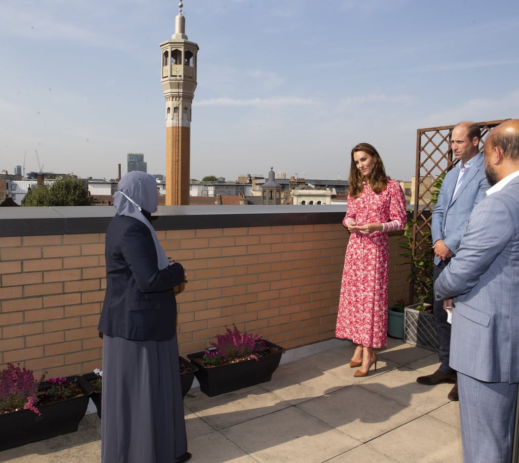 Kate Middleton's Red Dress at Muslim Centre and Beigel Bake