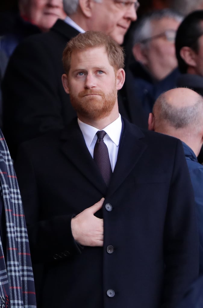 Prince Harry at Six Nations Rugby Match February 2019