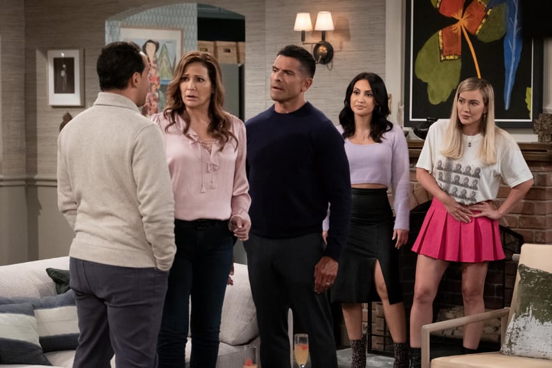 Mark Consuelos and Constance Marie as Valentina's Parents in "How I Met Your Father" Season 2