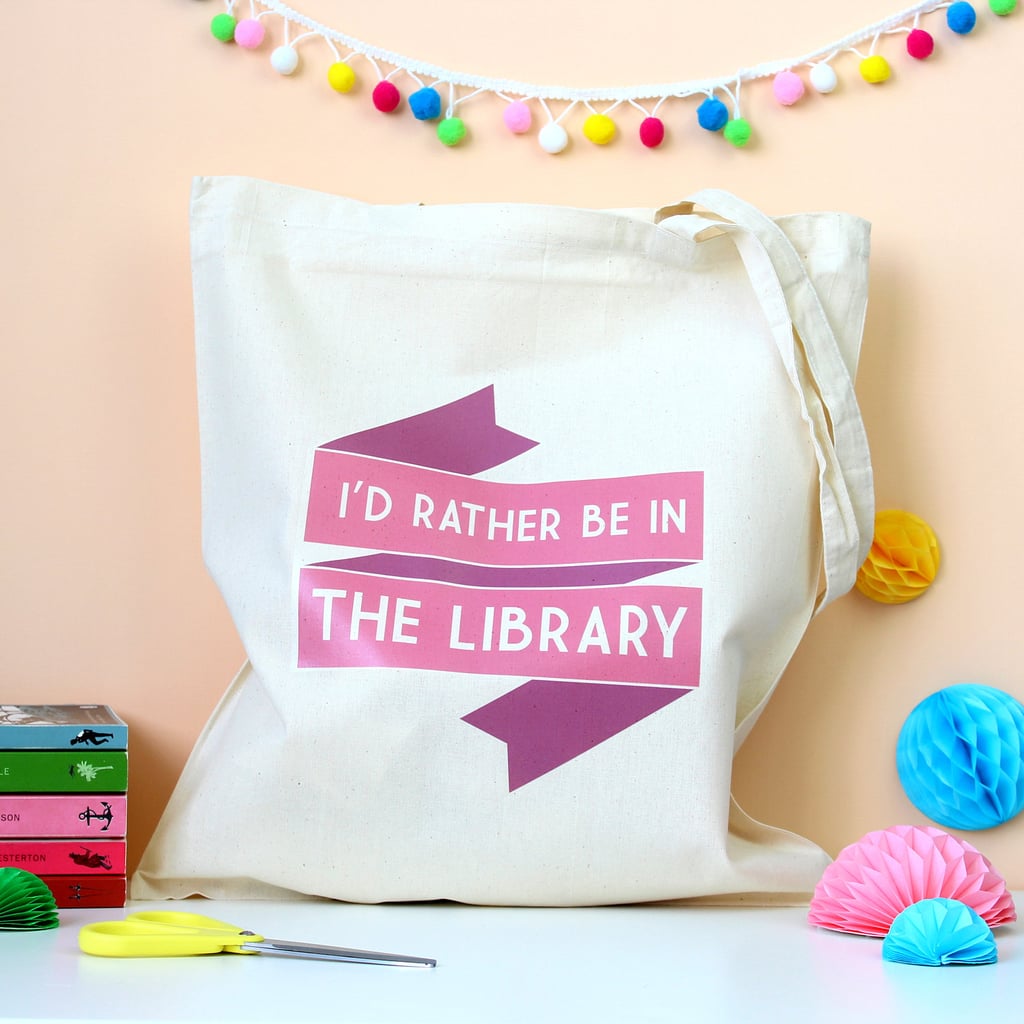 Library Book Bag (1316) Gifts For Introverts POPSUGAR Smart