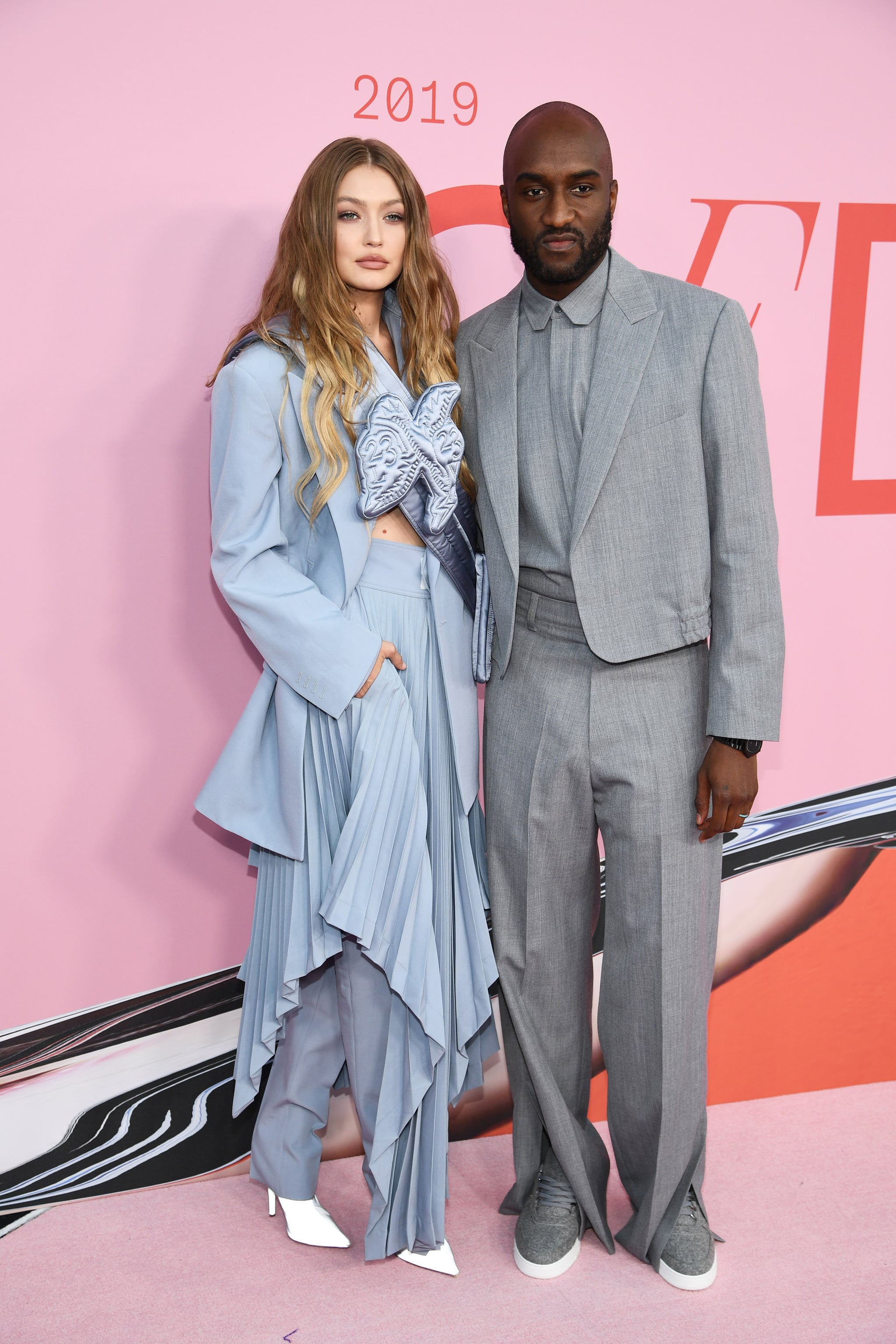 Posing with Louis Vuitton designer Virgil Abloh.