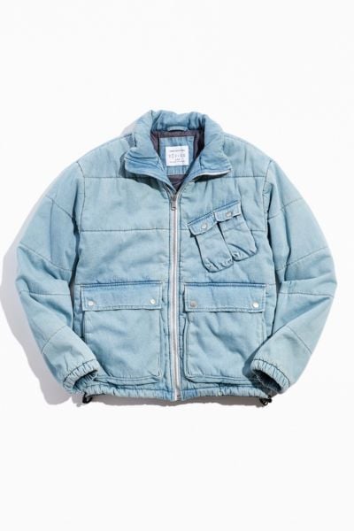 UO Denim Utility Puffer Jacket