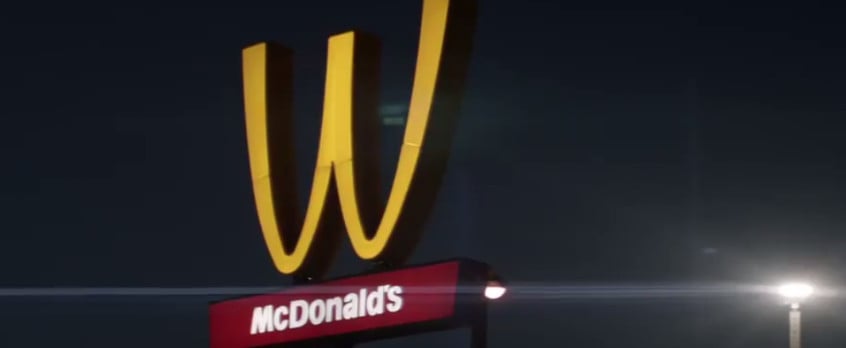 McDonald's Flips Signs M to W International Women's Day 2018