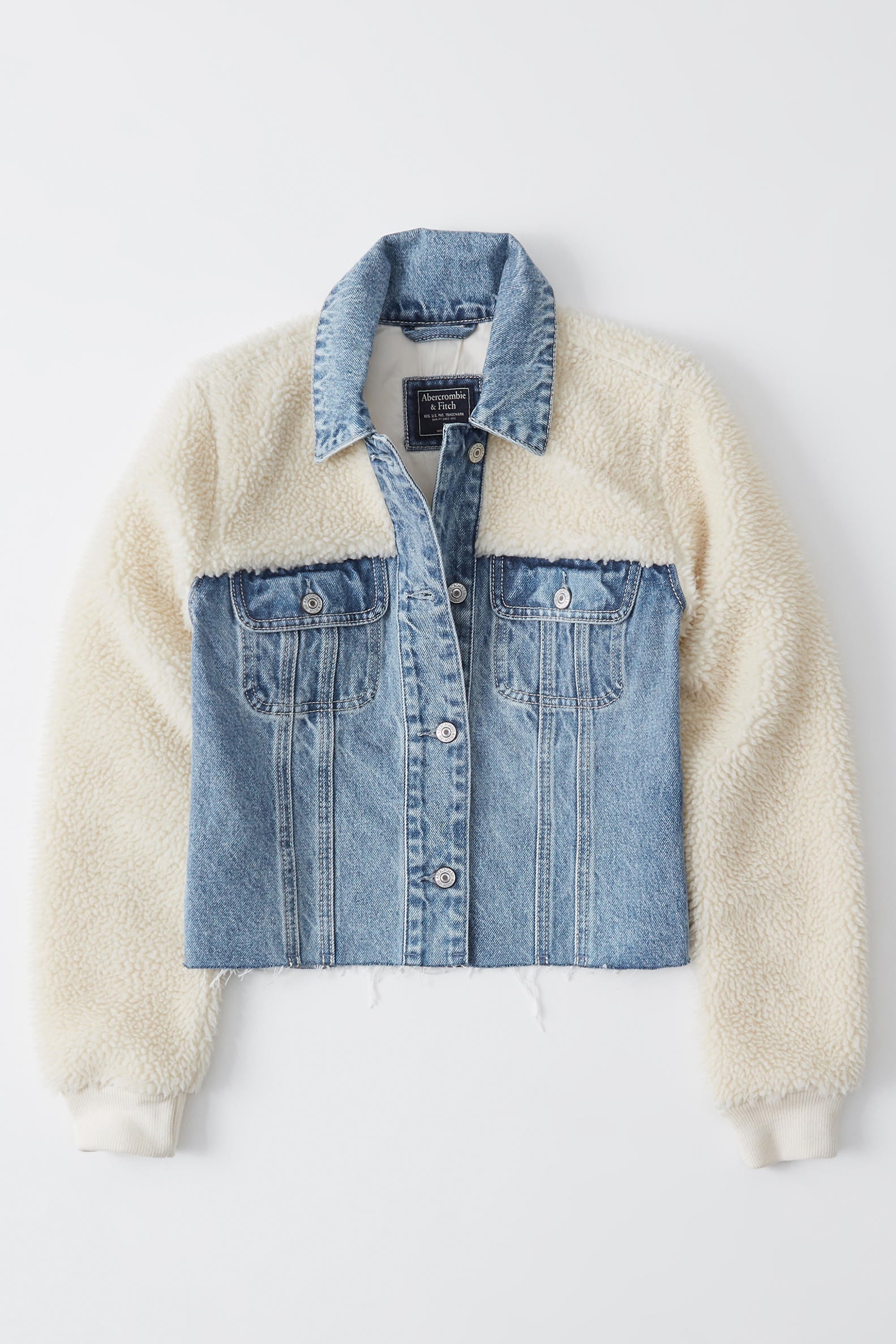 abercrombie oversized denim jacket
