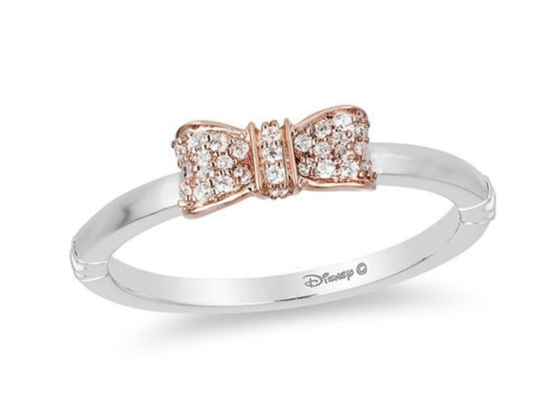 Enchanted Disney Snow White Diamond Bow Anniversary Band