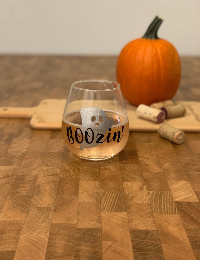 Halloween wine glasses popsugar food