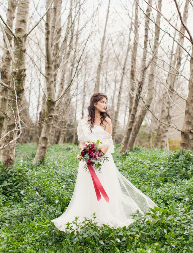 It's a great reason to opt for deep-red lips and flowers.